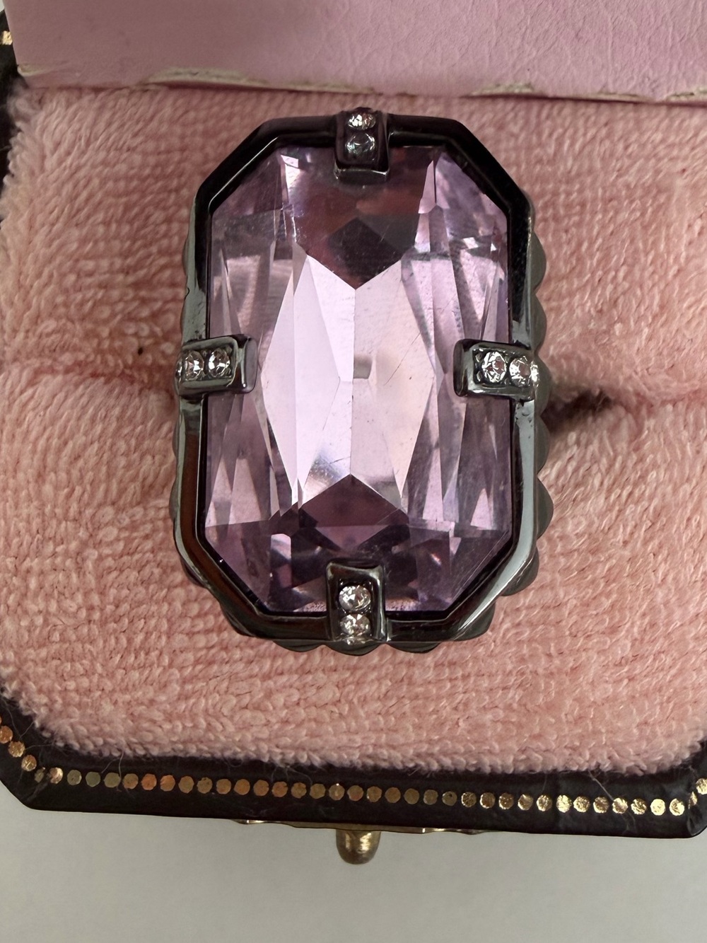RARE Juicy Couture Vintage Amethyst Ring—Matching to the Necklace